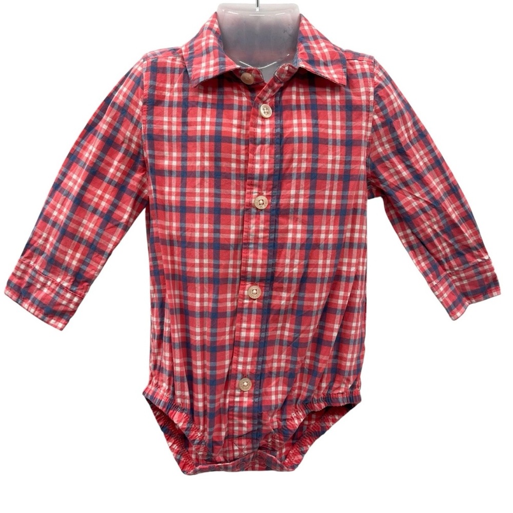 OshKosh B'gosh Red and Blue Plaid Shirt